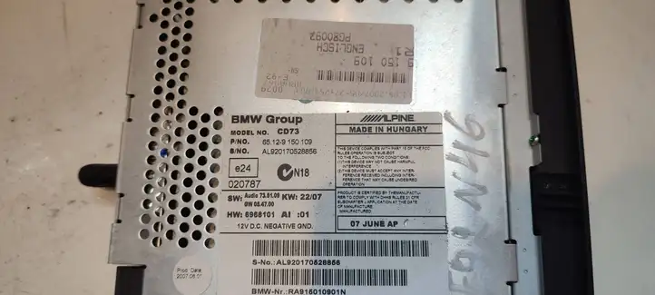 BMW 3 E92 E93 (2005 - 2014) 9150109 Магнитола / мультимедийная система — фото 2