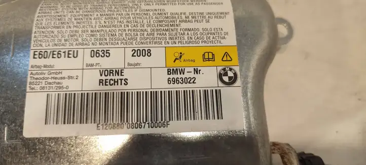 BMW 5 E60 E61 (2004 - 2010) 6963022 Подушка безопасности двери — фото 2