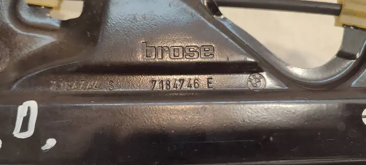 BMW 5 E60 E61 (2004 - 2010) 7184746 Стеклоподъемник передней двери (комплект) — фото 3