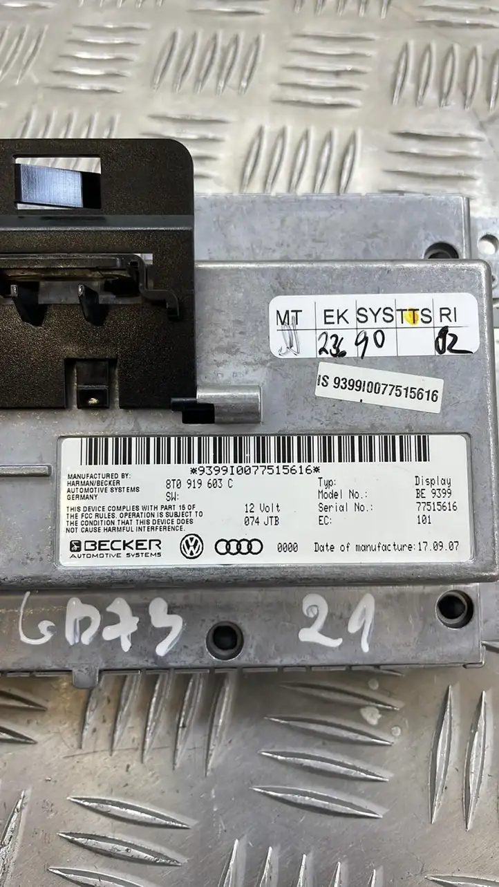 Audi A5 8T 8F (2007 - 2011) 8T0919603C Дисплей / маленький экран — фото 3