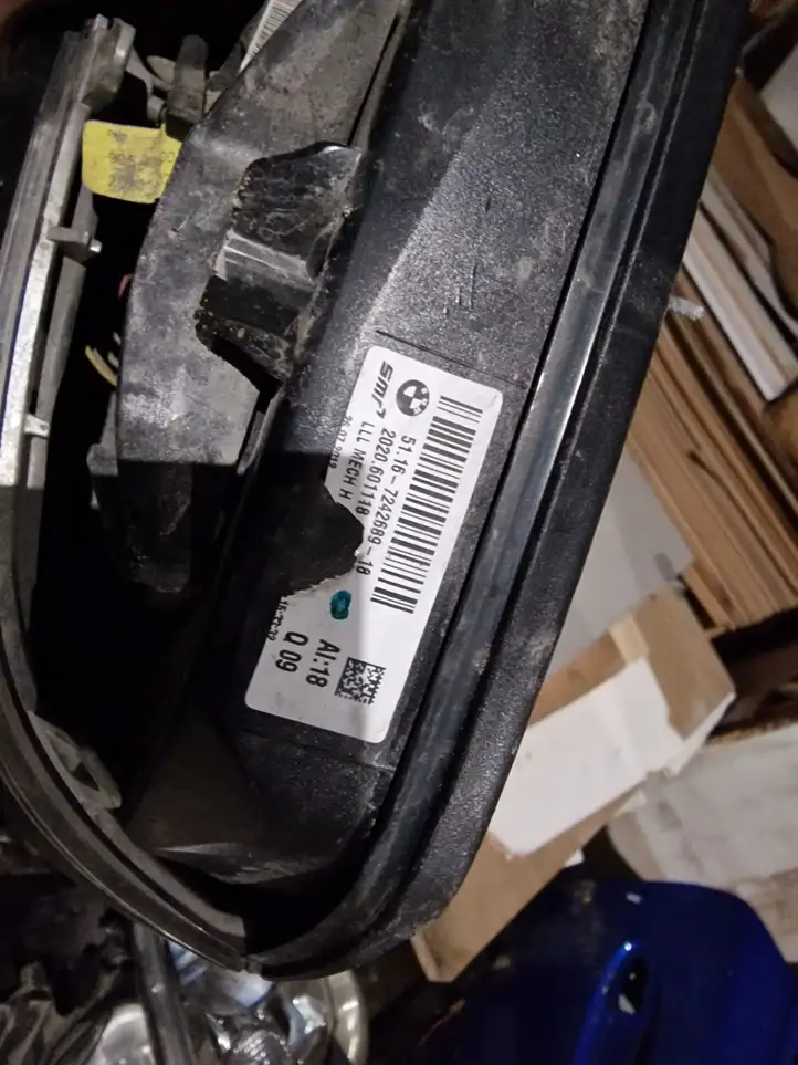 BMW 1 F20 F21 (2011 - 2019) 7242689 Боковое зеркало с электроприводом — фото 2