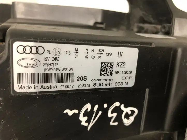 Audi Q3 8U (2011 - 2014) 8U0941003N Передняя фара — фото 8