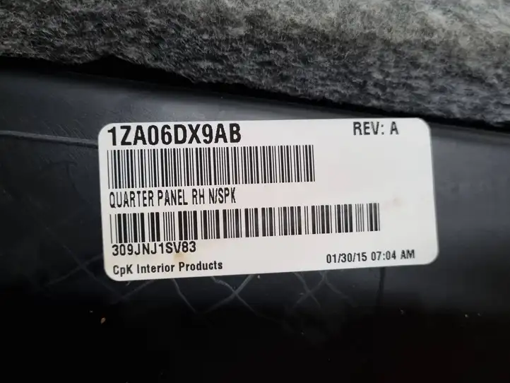 Dodge Challenger (2014 - ) 1ZA06DX9AB Обшивка задней боковой панели (купе) — фото 4