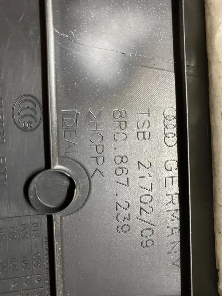 Audi Q5 SQ5 (2008 - 2012) 8R0867239 Нижняя обшивка стойки B — фото 2