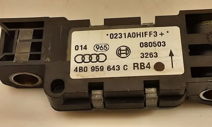 Audi A8 S8 D3 4E (2005 - 2007) 4B0959643C Датчик удара SRS — фото 2