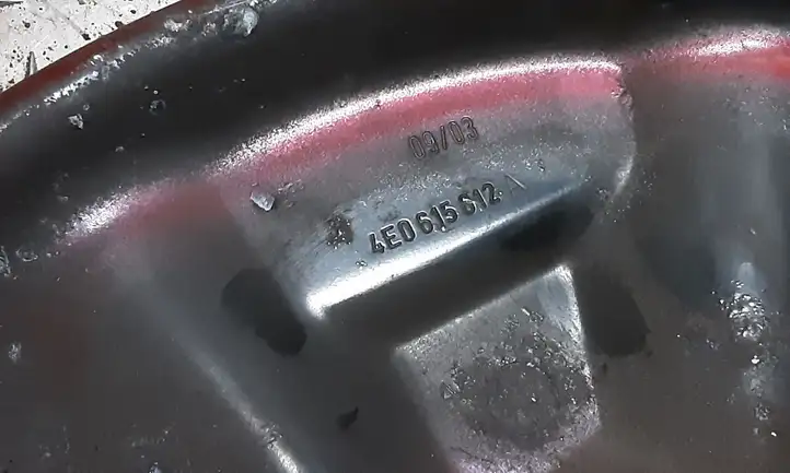 Audi A8 S8 D3 4E (2005 - 2007) 4E0615612A Защитный кожух заднего тормозного диска — фото 3