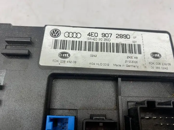 Audi A8 S8 D3 4E (2005 - 2007) 4E0907289D Модуль комфорта — фото 2