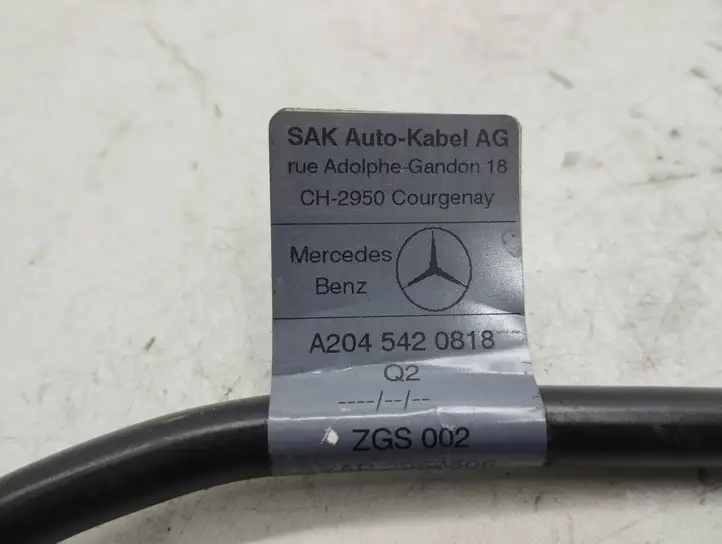 Mercedes-Benz C W204 (2007 - 2014) A2045420818 Минусовой провод аккумулятора — фото 2