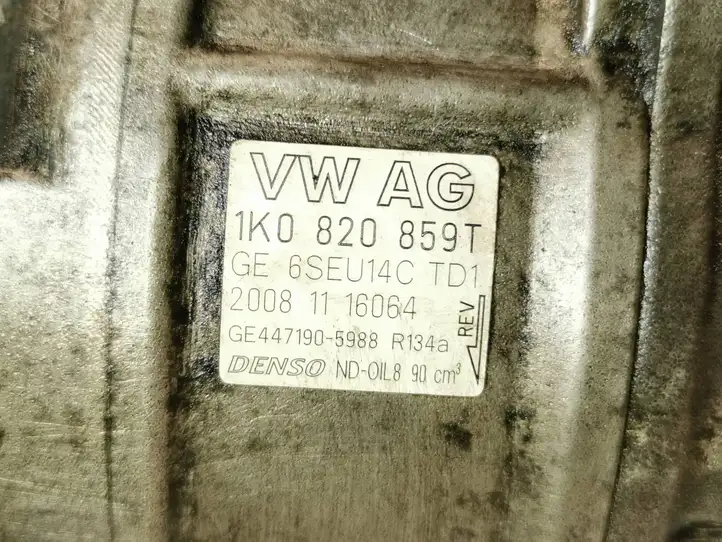 Volkswagen Scirocco (2008 - 2014) 1K0820859T Компрессор (насос) кондиционера воздуха — фото 7