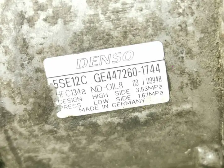 Toyota Avensis T250 (2006 - 2009) GE4472601744 Компрессор (насос) кондиционера воздуха — фото 6