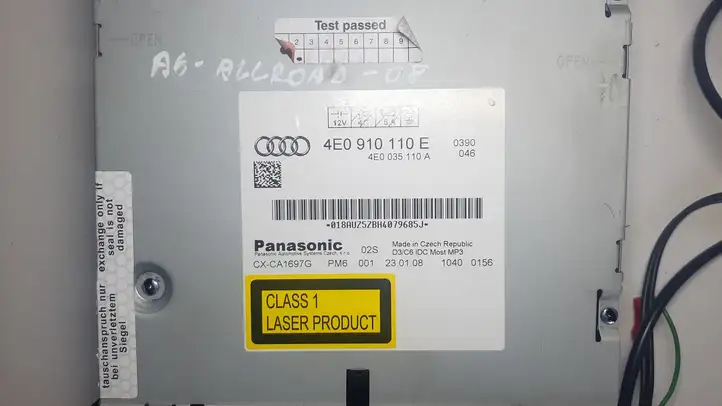 Audi A6 Allroad C6 (2006 - 2008) 4E0910110E CD/DVD чейнджер — фото 2