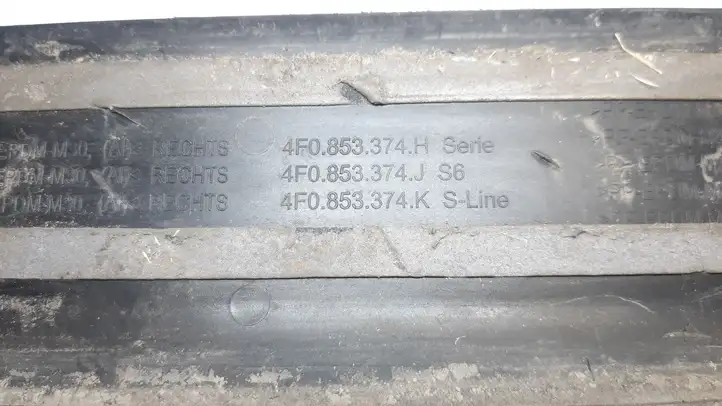 Audi A6 S6 C6 4F (2008 - 2011) 4F0853374K Внутренняя отделка переднего порога — фото 3