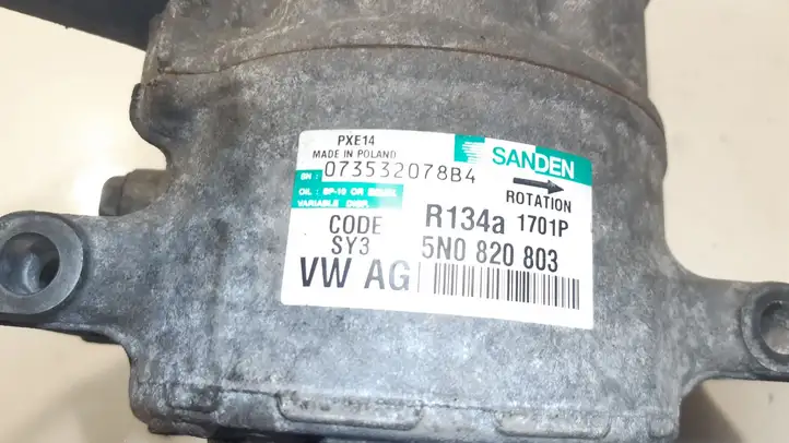 Volkswagen Caddy (2004 - 2010) 9656572680 Компрессор (насос) кондиционера воздуха — фото 3