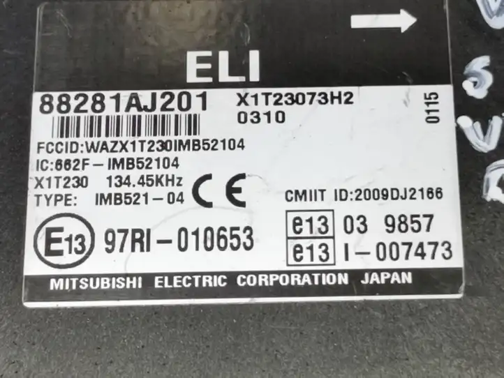 Subaru Outback (2009 - 2014) 88281AJ201 Блок управления усилителем руля — фото 2