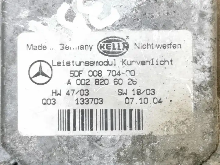 Mercedes-Benz CLS C219 (2003 - 2011) A0028206026 Блок розжига ксенона — фото 3