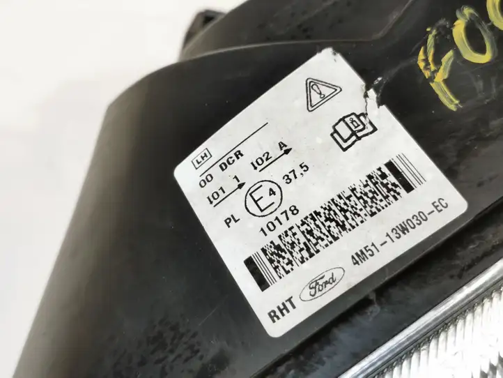 Ford Focus (2005 - 2008) 4M5113W030 Передняя фара — фото 2