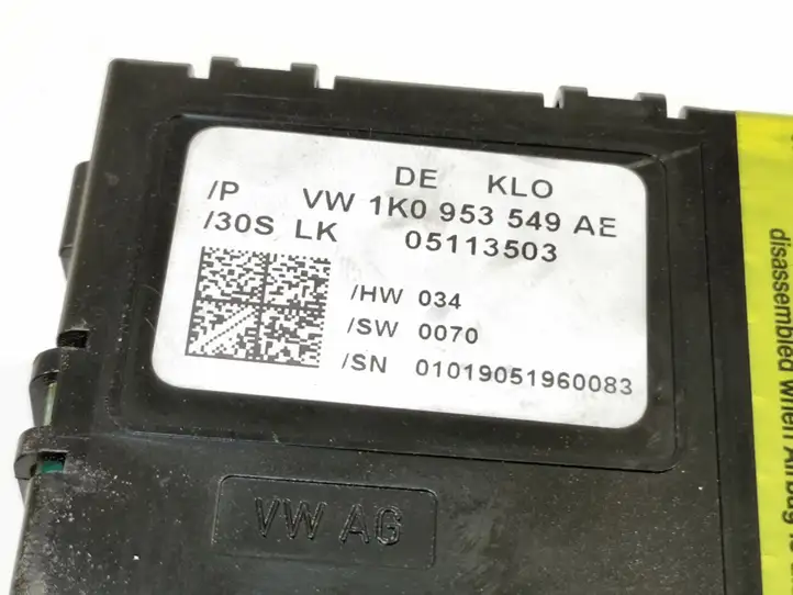 Audi A3/S3 8P (2004 - 2008) 1K0953549AE Датчик угла поворота руля — фото 3