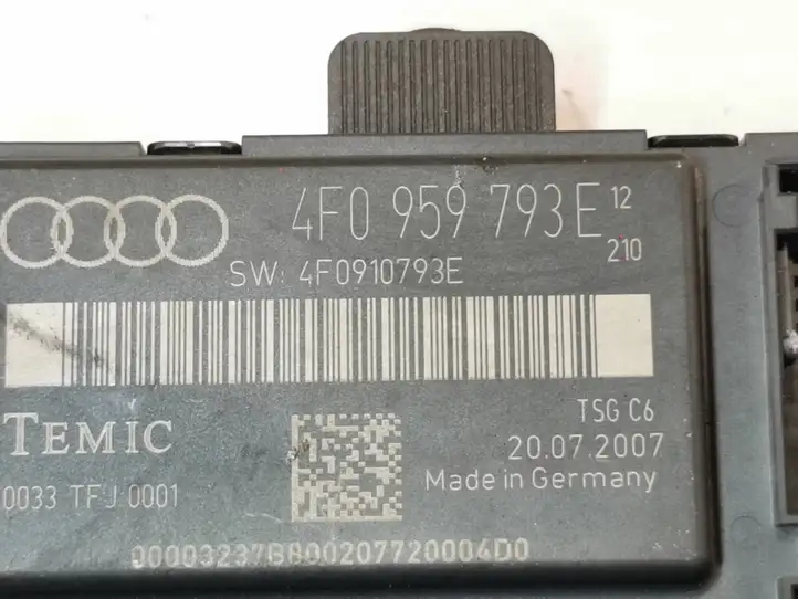 Audi A6 S6 C6 4F (2008 - 2011) 4F0959793E Блок управления дверью — фото 3