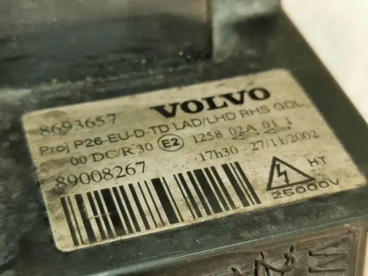 Volvo V70 (2000 - 2004) 8693657 Передняя фара — фото 6