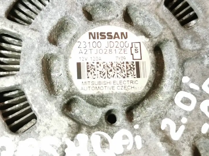 Nissan Qashqai (2006 - 2010) 23100JD200 Генератор — фото 6