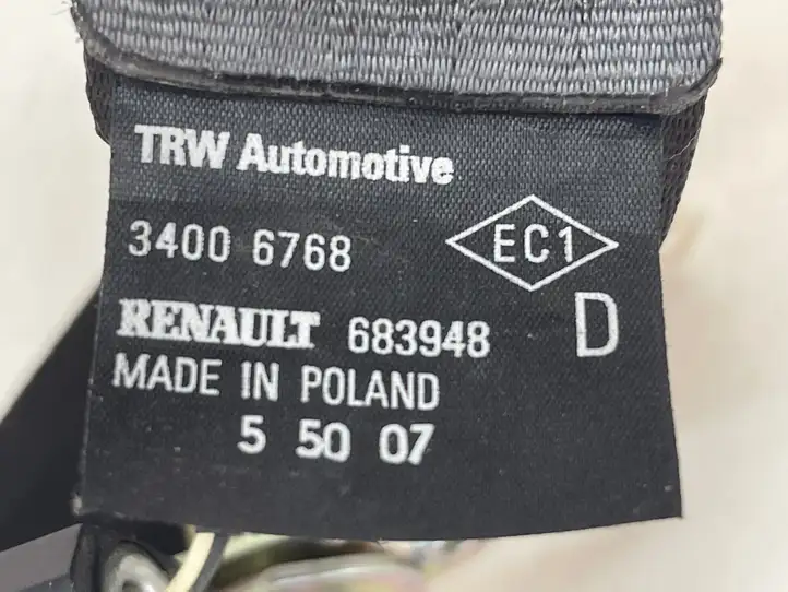 Renault Clio III (2005 - 2012) 34006768 Задний ремень безопасности — фото 7