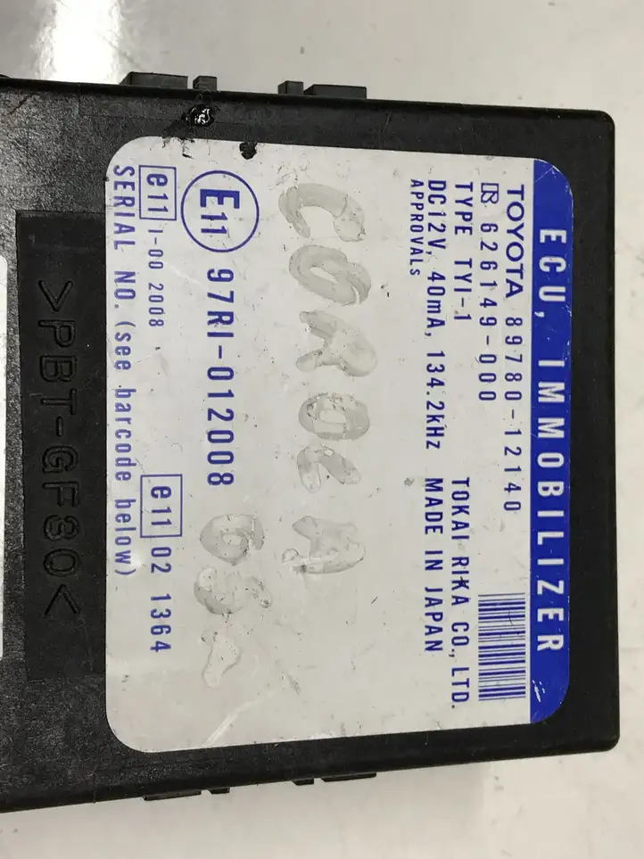 Toyota Corolla Verso E121 (2001 - 2004) 8978012140 Блок иммобилайзера — фото 5
