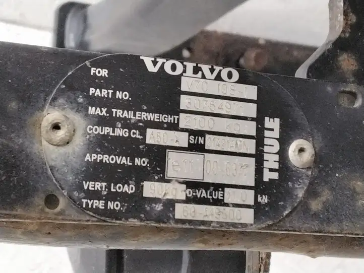Volvo V70 (2013 - 2016) 30754968 Комплект буксировочного крюка — фото 3