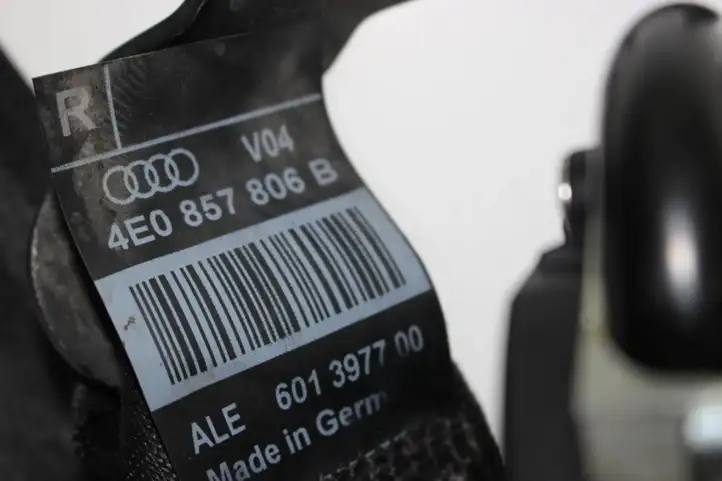 Audi A8 S8 D3 4E (2005 - 2007) 4E0857806B Задний ремень безопасности — фото 2