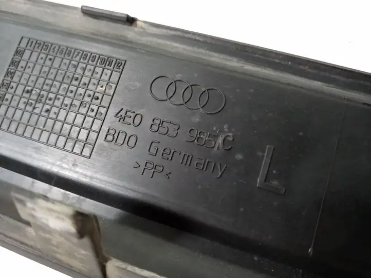 Audi A8 S8 D3 4E (2005 - 2007) 4E0853985C Внутренняя отделка переднего порога — фото 4