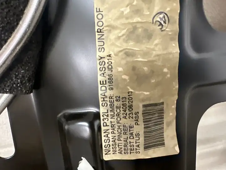 Nissan Qashqai (2013 - 2017) 91686JD01A Комплект люка крыши — фото 4