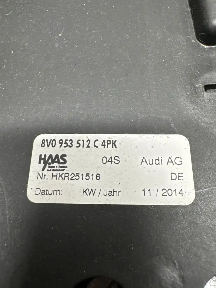 Audi A3/S3 8V (2012 - 2016) 8V0953512C Обшивка рулевой колонки — фото 5