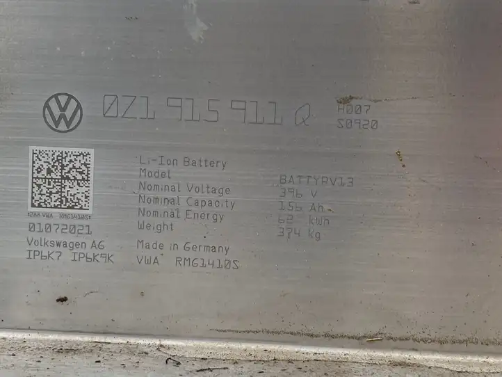 Volkswagen ID.3 (2019 - ) 0Z1915911Q Аккумулятор гибридного / электрического автомобиля — фото 4