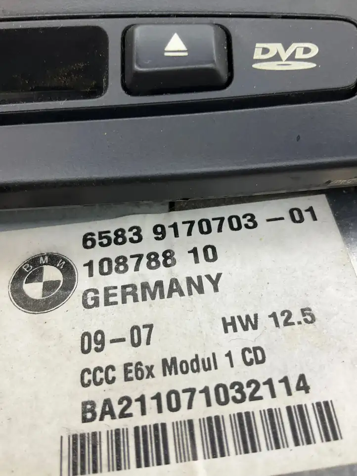 BMW 5 E60 E61 (2004 - 2010) 9151978 Магнитола / мультимедийная система — фото 19
