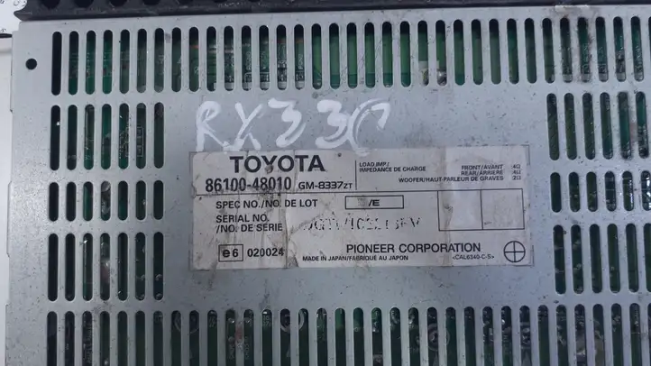Lexus RX 330 - 350 - 400H (2006 - 2009) 8610048010 Усилитель звука — фото 5
