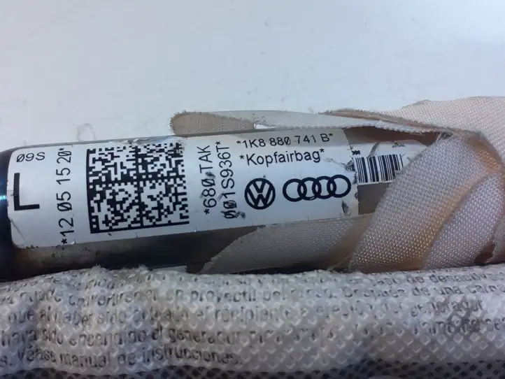 Volkswagen Scirocco (2014 - 2017) 1K8880741B Боковая подушка безопасности шторка — фото 5