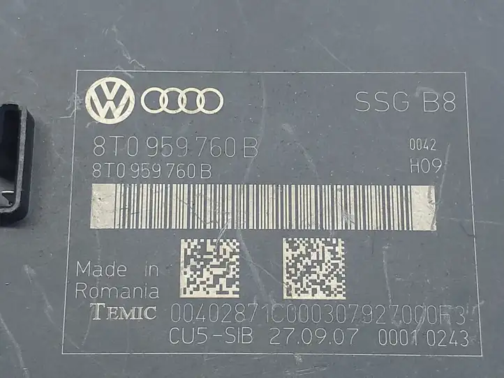Audi A5 8T 8F (2007 - 2011) 8T0959760B Блок управления сиденьем — фото 4