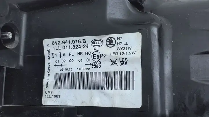Skoda Fabia Mk3 (NJ) (2015 - 2021) 6V2941016B Передняя фара — фото 8