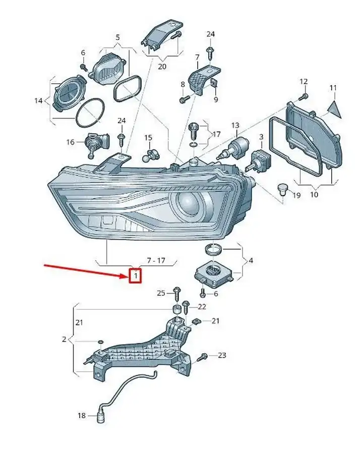 Audi A4 S4 B9 (2015 - 2019) 8U0941043C Другая часть кузова — фото 3