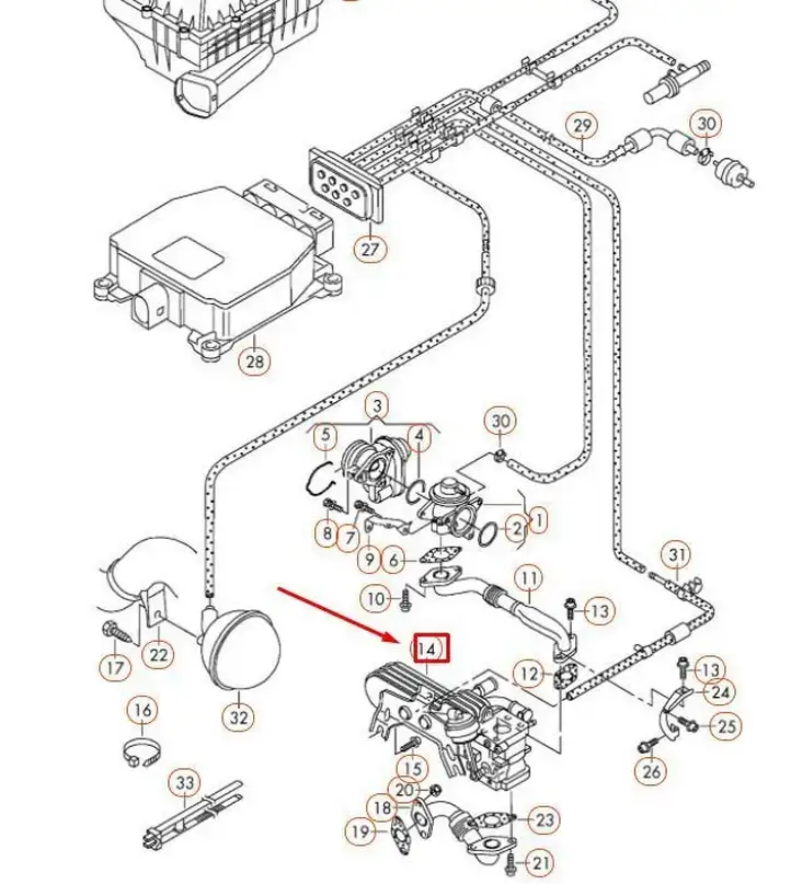 Audi A4 S4 B9 (2015 - 2019) 038131512H Другая часть кузова — фото 3