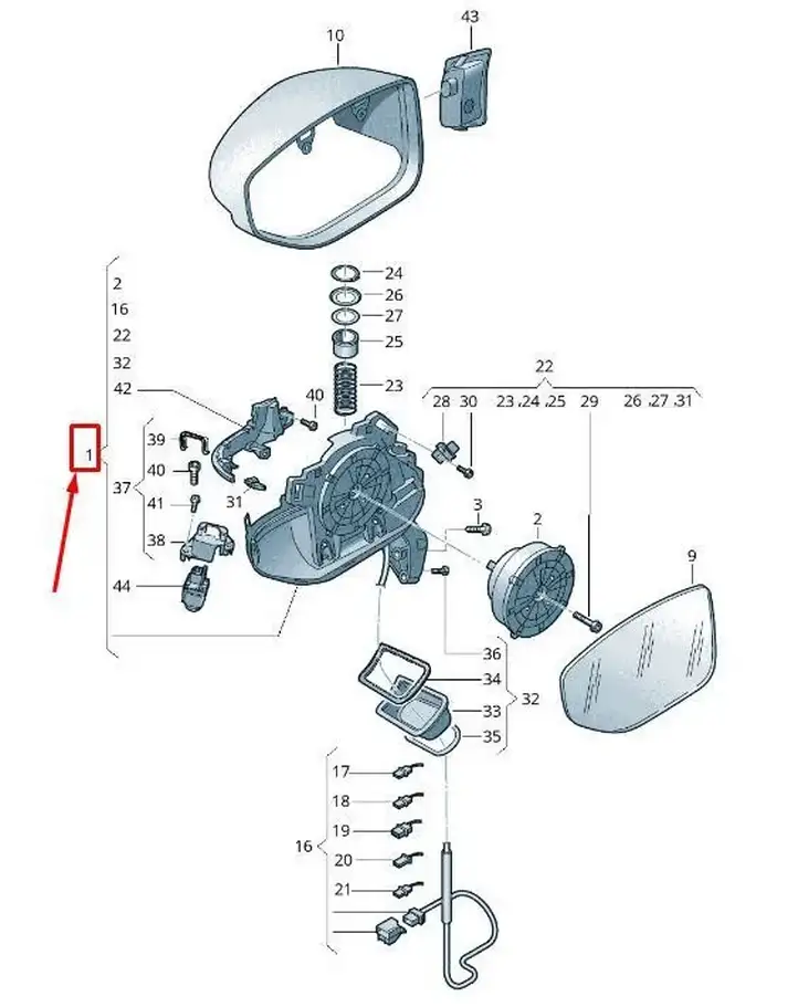 Audi A4 S4 B9 (2015 - 2019) 4N1857409J Другая часть кузова — фото 1
