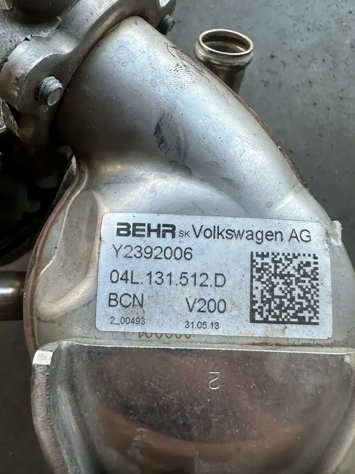 Skoda Octavia Mk3 (5E) (2013 - 2019) 04L131512 Охладитель клапана EGR — фото 6