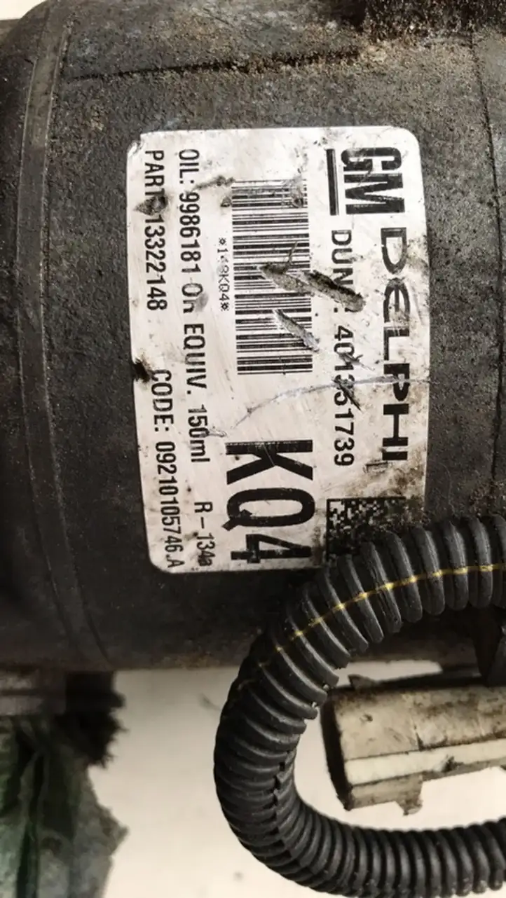 Opel Astra H (2004 - 2009) 13322148 Компрессор (насос) кондиционера воздуха — фото 2