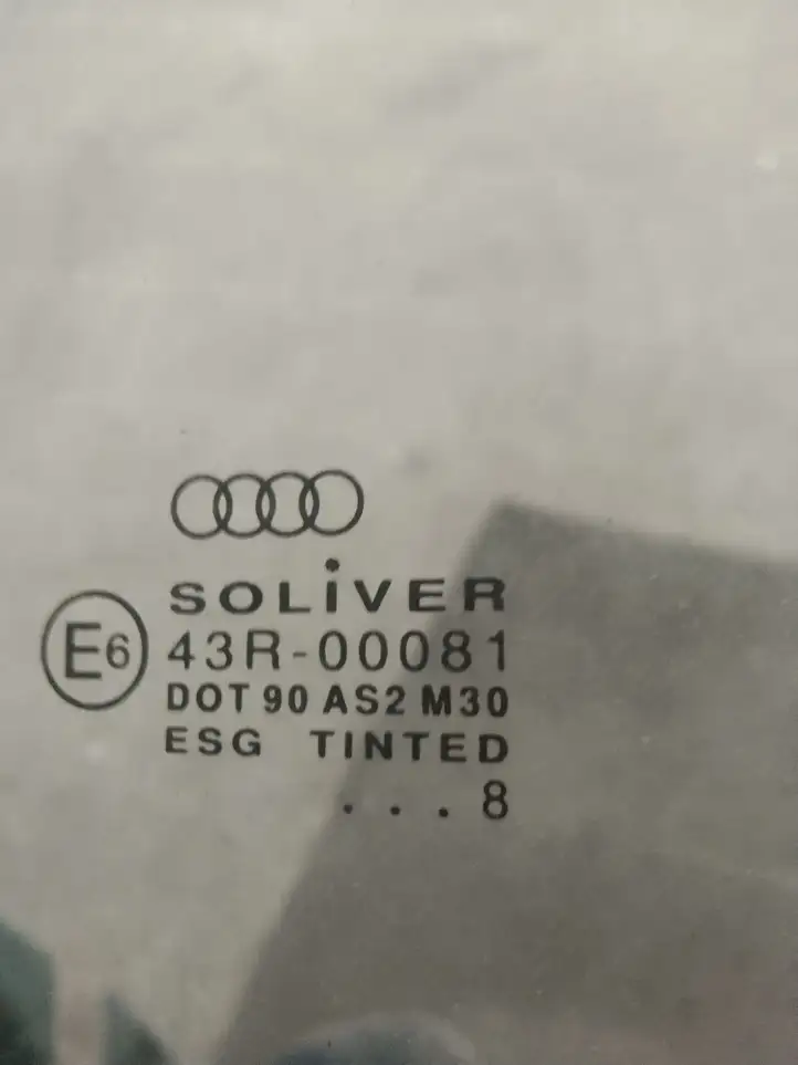 Audi A6 S6 C5 4B (2001 - 2004) Стекло задней двери — фото 3
