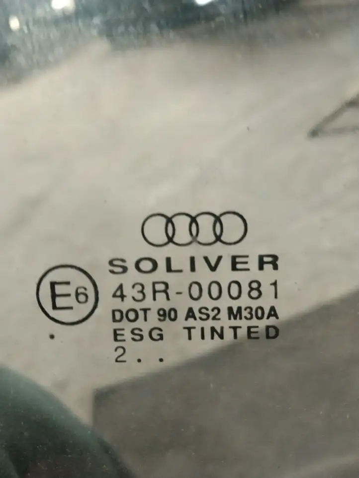 Audi A4 S4 B6 8E 8H (2000 - 2006) Стекло задней двери — фото 4