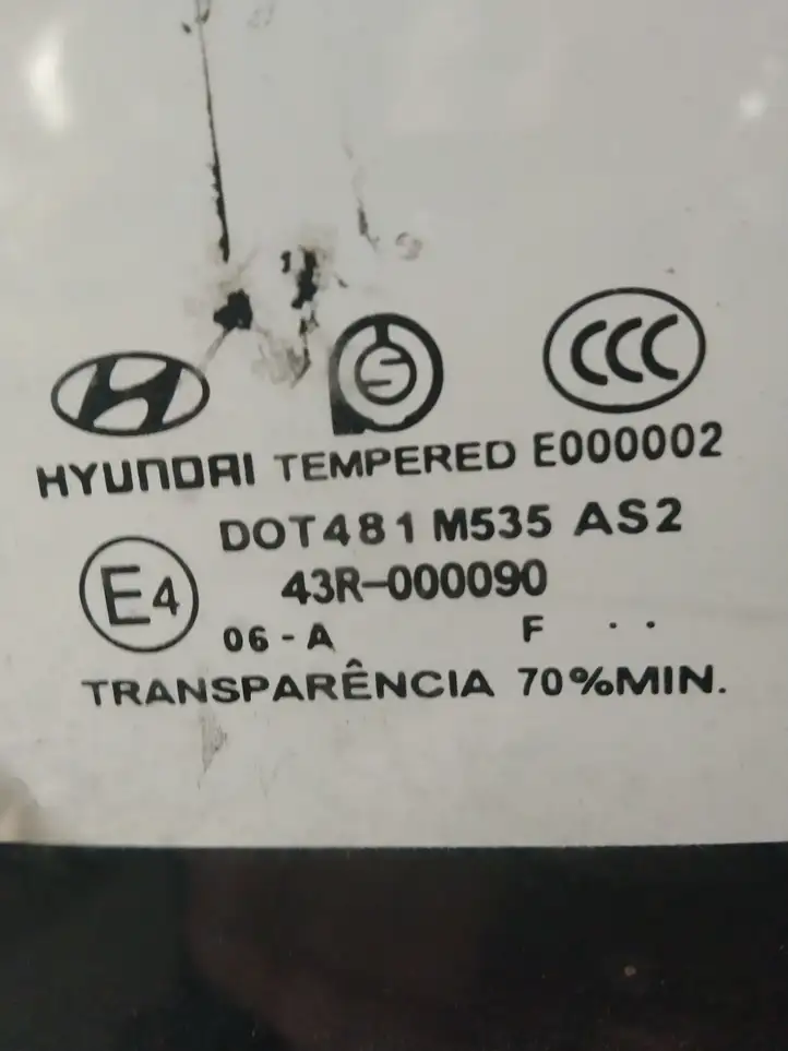 Hyundai Matrix (2005 - 2008) Заднее боковое стекло — фото 2