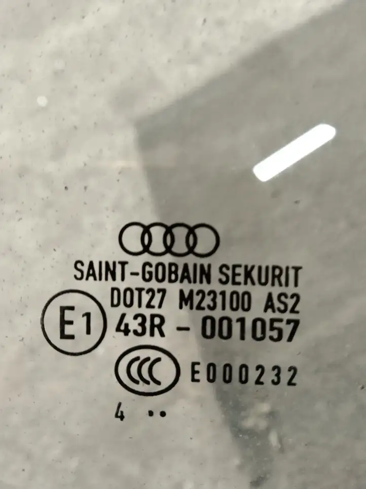 Audi A4 S4 B6 8E 8H (2000 - 2006) Стекло задней двери — фото 2