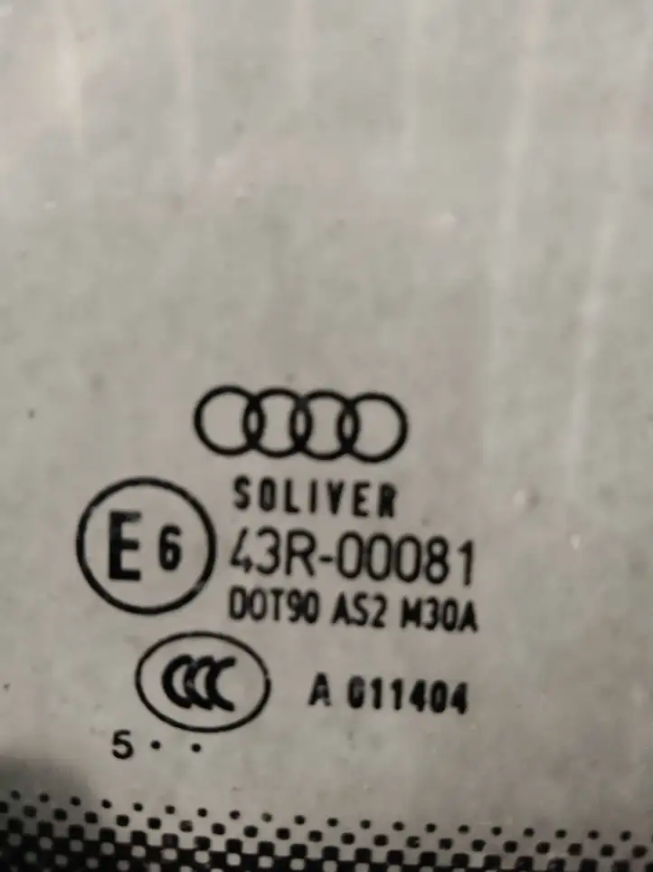 Audi A6 S6 C6 4F (2004 - 2008) Заднее боковое стекло — фото 3