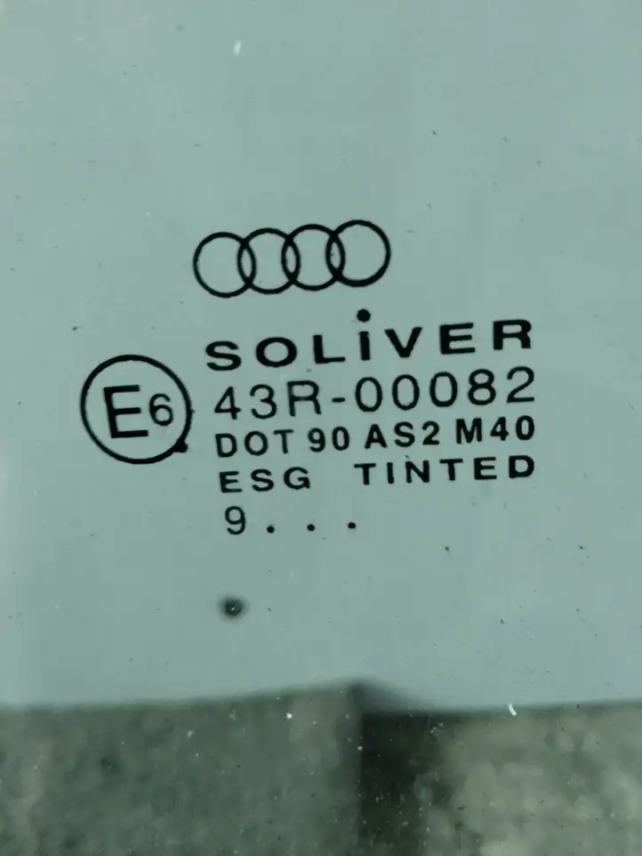 Audi A6 S6 C5 4B (2001 - 2004) Стекло передней двери — фото 3
