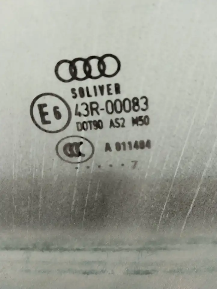 Audi A6 S6 C6 4F (2004 - 2008) Стекло передней двери — фото 3