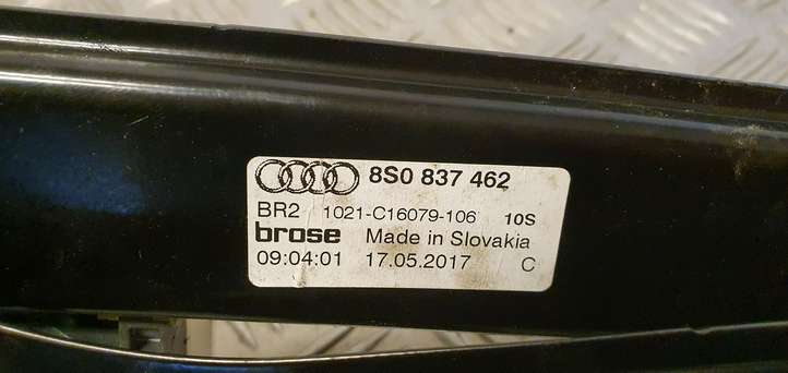 Audi TT (2014 - 2018)  8S0837462 Механизм для электрического подъема окон передней двери (без двигателя)